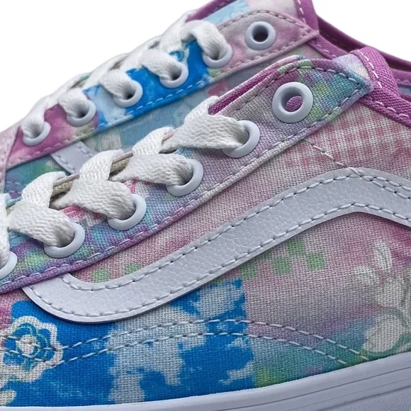 Vans Shoes Old Skool VR3 Sneakers Sunny Day USA Pink Blue Low Top Skate Casual - Picture 4 of 13